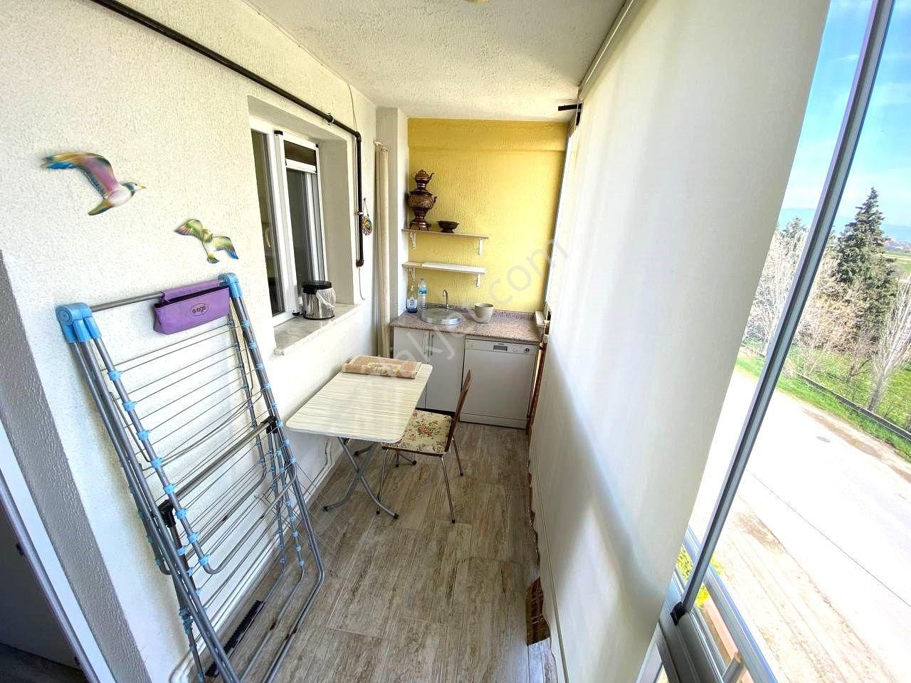 ꧁aktiften Ören'de Denize 200 Metre Ara Kat Geniş Balkonlu Havuzlu Sitede Satılık 1+1 Daire - Görsel 5