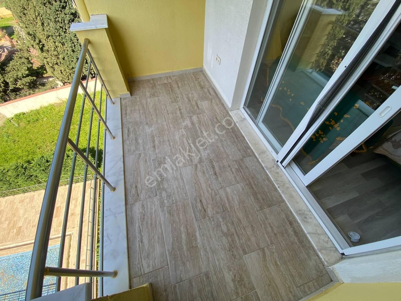꧁aktiften Ören'de Denize 200 Metre Ara Kat Geniş Balkonlu Havuzlu Sitede Satılık 1+1 Daire - Görsel 12