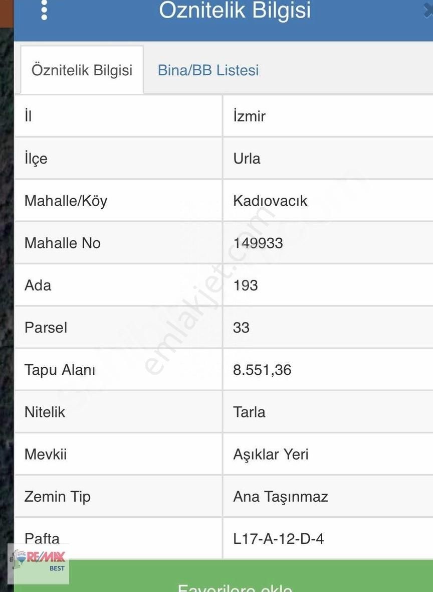 10 Urla Kadıovacık Köyünde 8551 M2 Satılık Tarla - Görsel 5