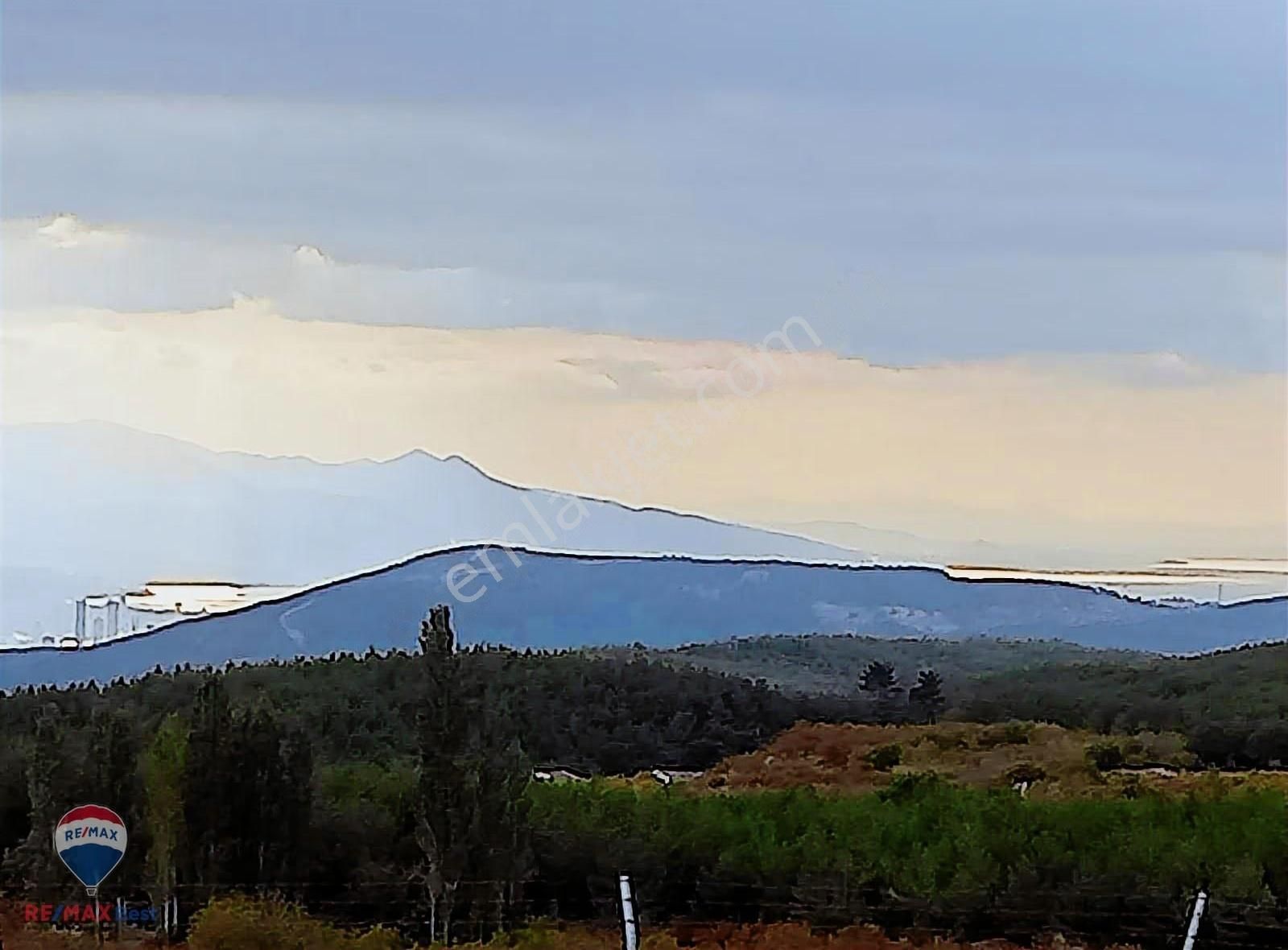 8 Bonova Yaka Köy'de Satılık Meyve Bahçeli Tarla - Görsel 4