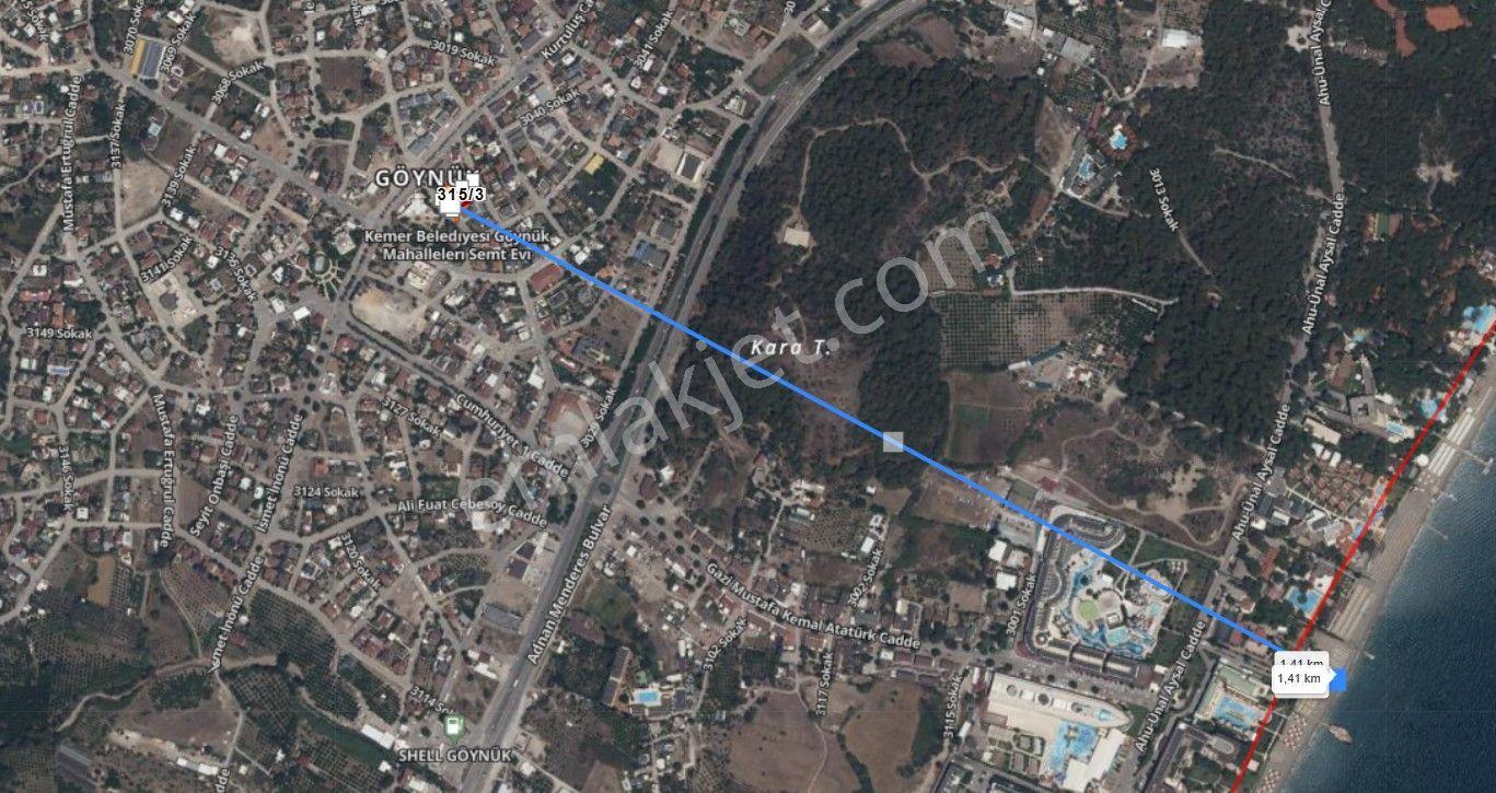 Antalya Kemer Göynük Mahallesi'nde 1.055 M2 Satılık Arsa - Görsel 5