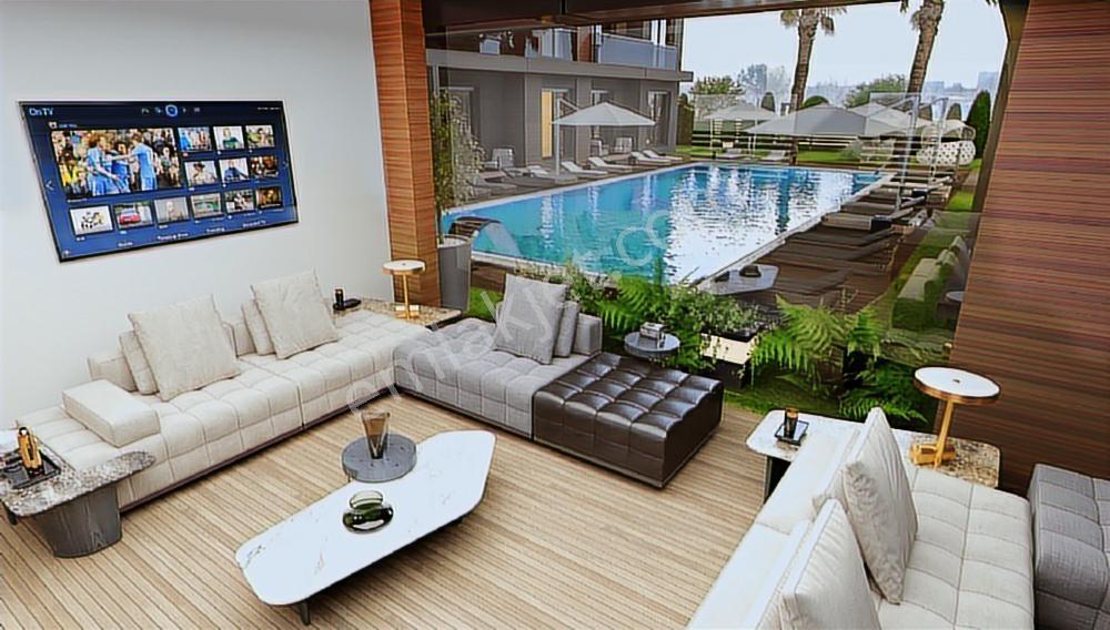 2 Bloklu Havuzlu Site İçerisinde Satılık 1+1 Lüks Daire - Görsel 14