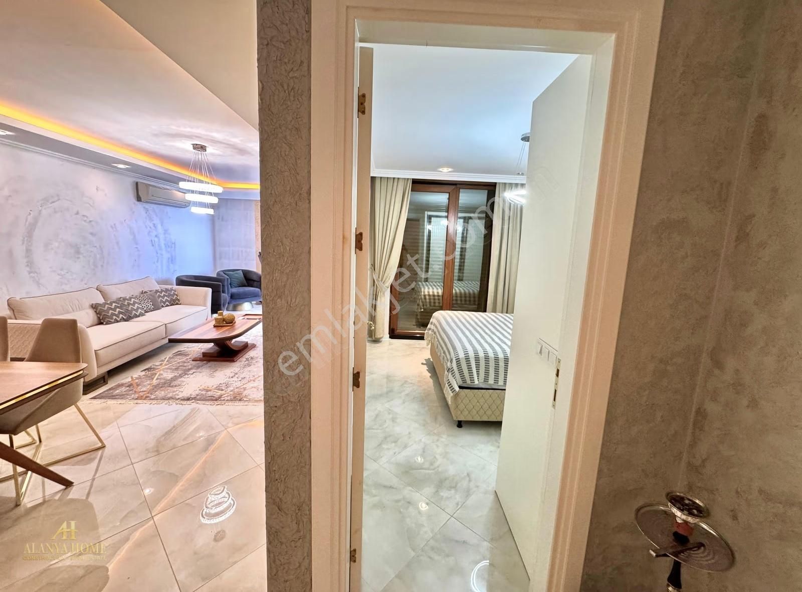 Alanya Oba Denize Sıfır Eşyalı 1+1 Geniş Daire Deniz Manzaralı - Görsel 19