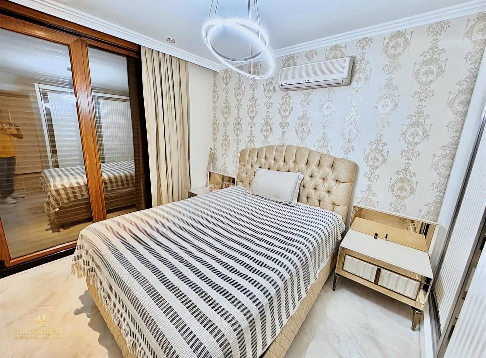 Alanya Oba Denize Sıfır Eşyalı 1+1 Geniş Daire Deniz Manzaralı - Görsel 17