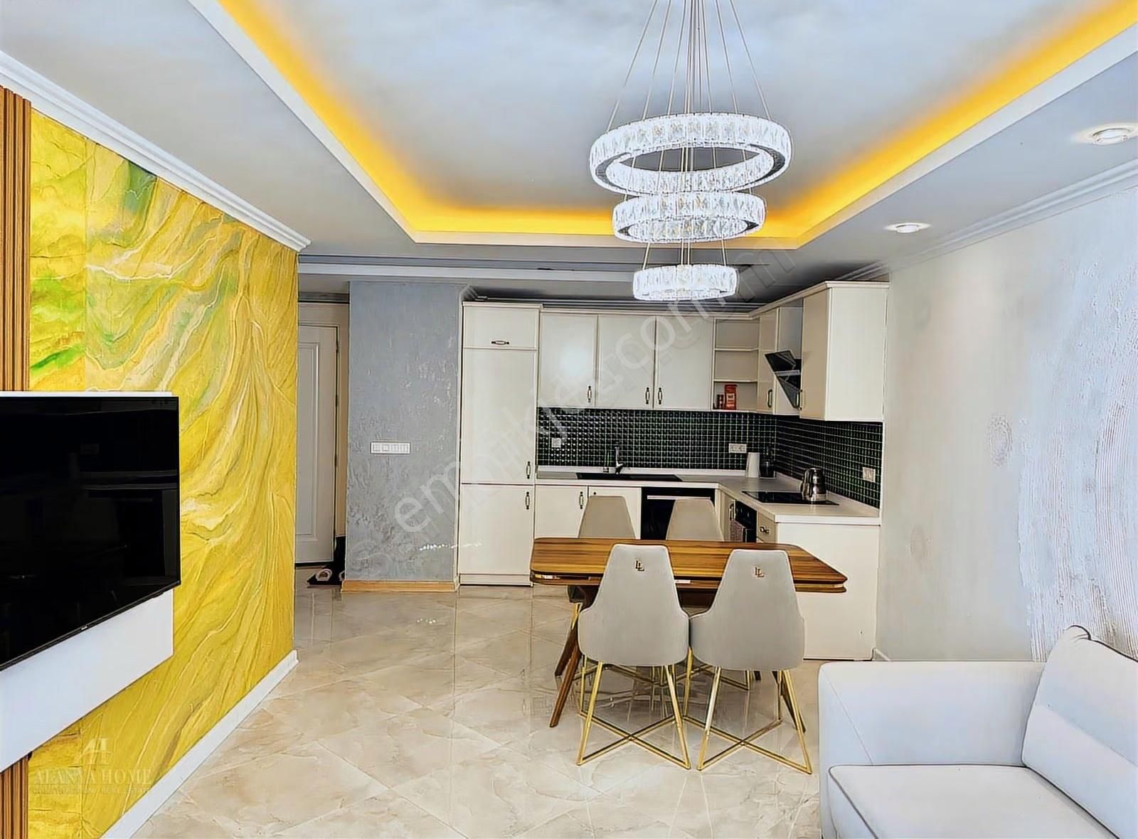 Alanya Oba Denize Sıfır Eşyalı 1+1 Geniş Daire Deniz Manzaralı - Görsel 32