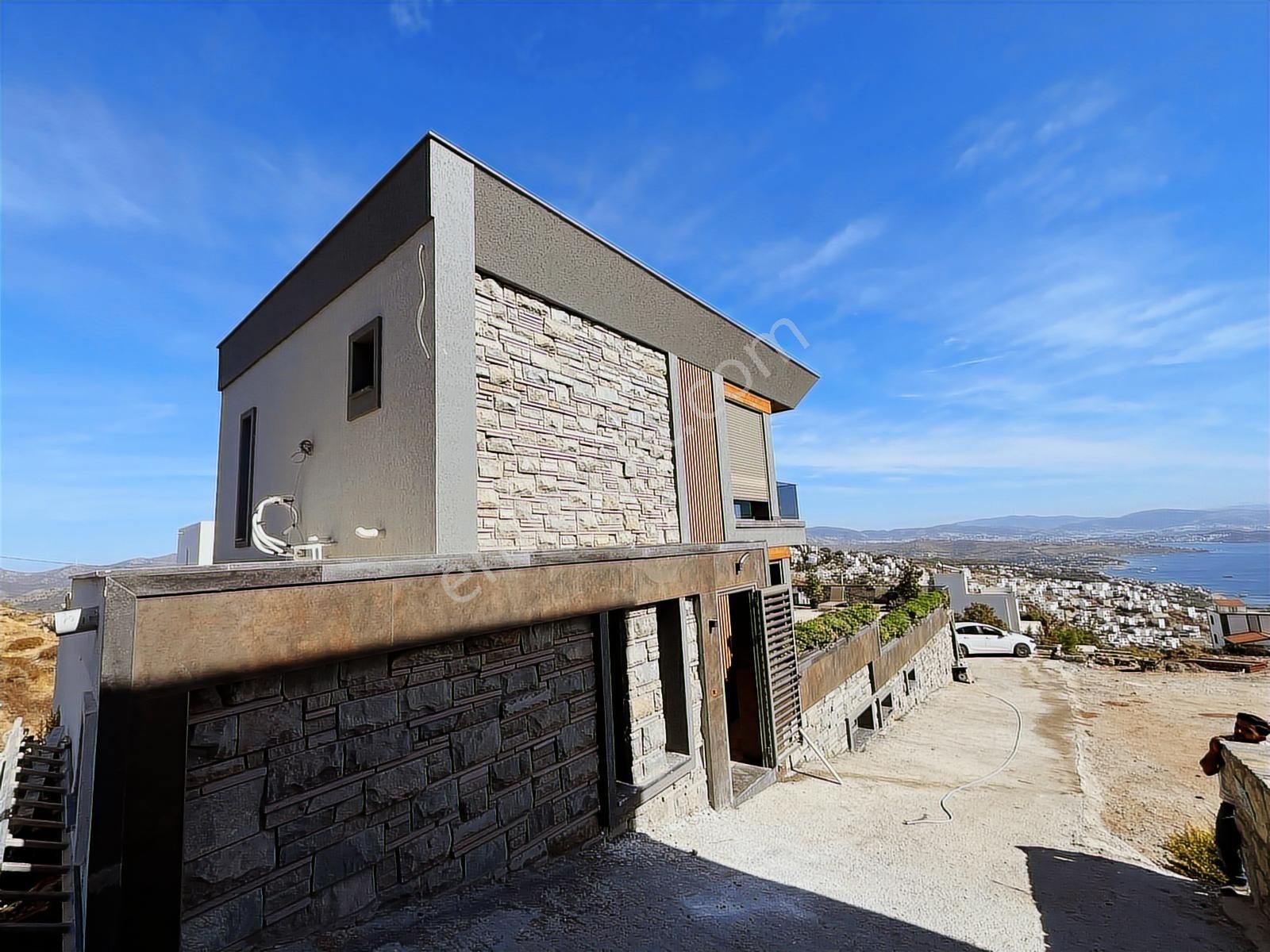 Bodrum Bağlada Satılık Deniz Manzaralı 6+2 Müstakil Villa - Görsel 8