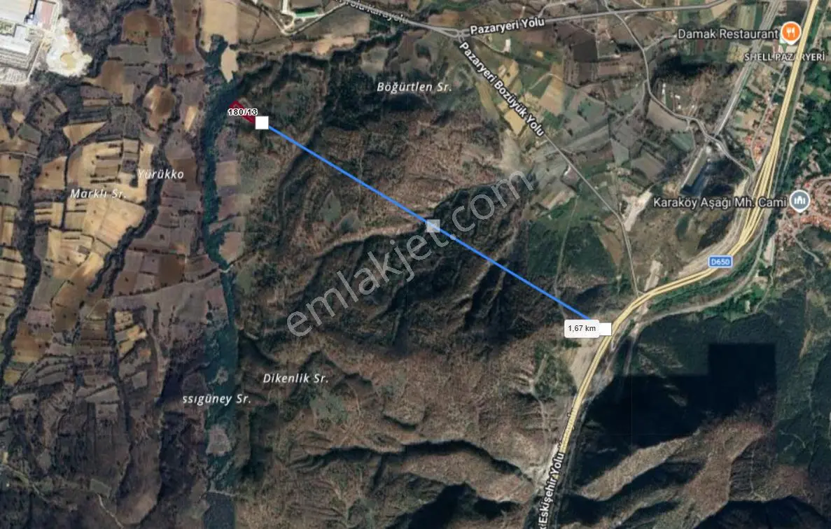 Pazaryeri Seramik Osb Dibinde - 2858m² - Tek Tapu - Büyük Fırsat - Acil Satılık - Görsel 5