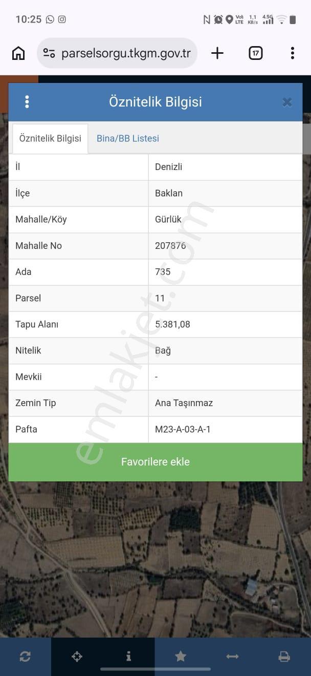 Baklan Gürlük'te 5381 M² Ceviz Bahçesi - Tarla & Yatırım Fırsatı - Görsel 7
