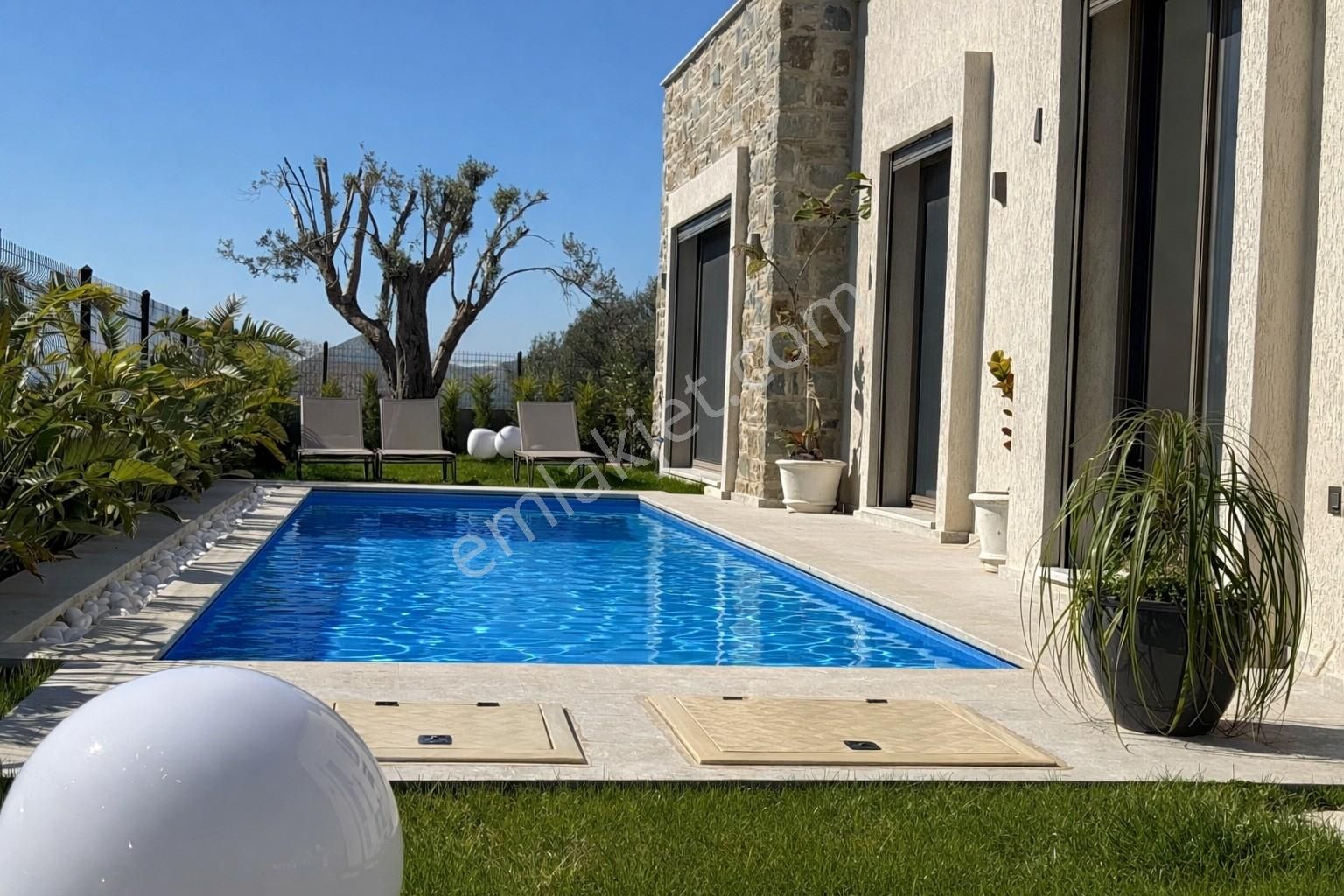 Bodrum Gürece Tek Katlı Müstakil Özel Havuzlu Villa Kiralık