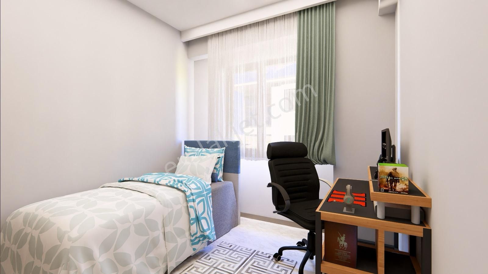 Denizli Şemikler De Giyotin Cam Balkonlu 3+1 160 M2 Cadde Üzeri Lüks Daireler - Görsel 4