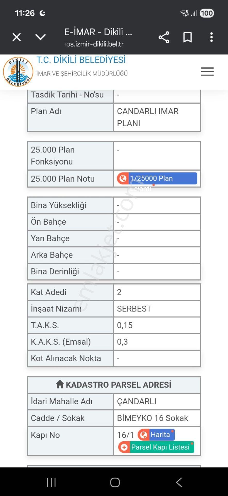 Turyap'tan Çandarlı Bimeyko'da Deniz Manzaralı Satılık Arsa - Görsel 11