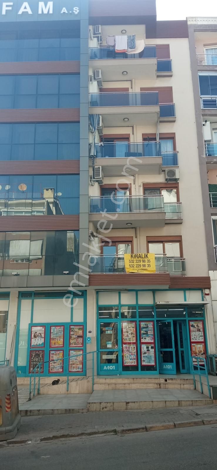 Günay'dan Bozyaka Merkezde Cadde Üstü 3+1 Kiralık Geniş Daire
