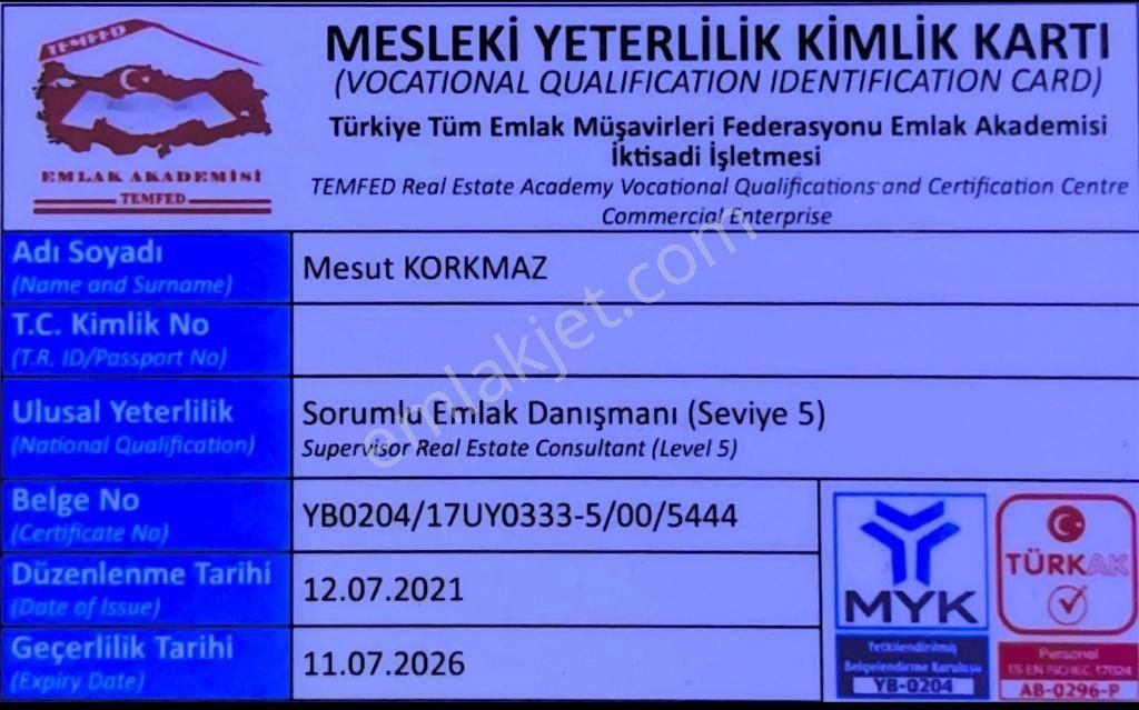 Mesken'den 60.yıl Mah Merkezi Konmda Aboneler Bireysel 2.kat 2+1 - Görsel 20