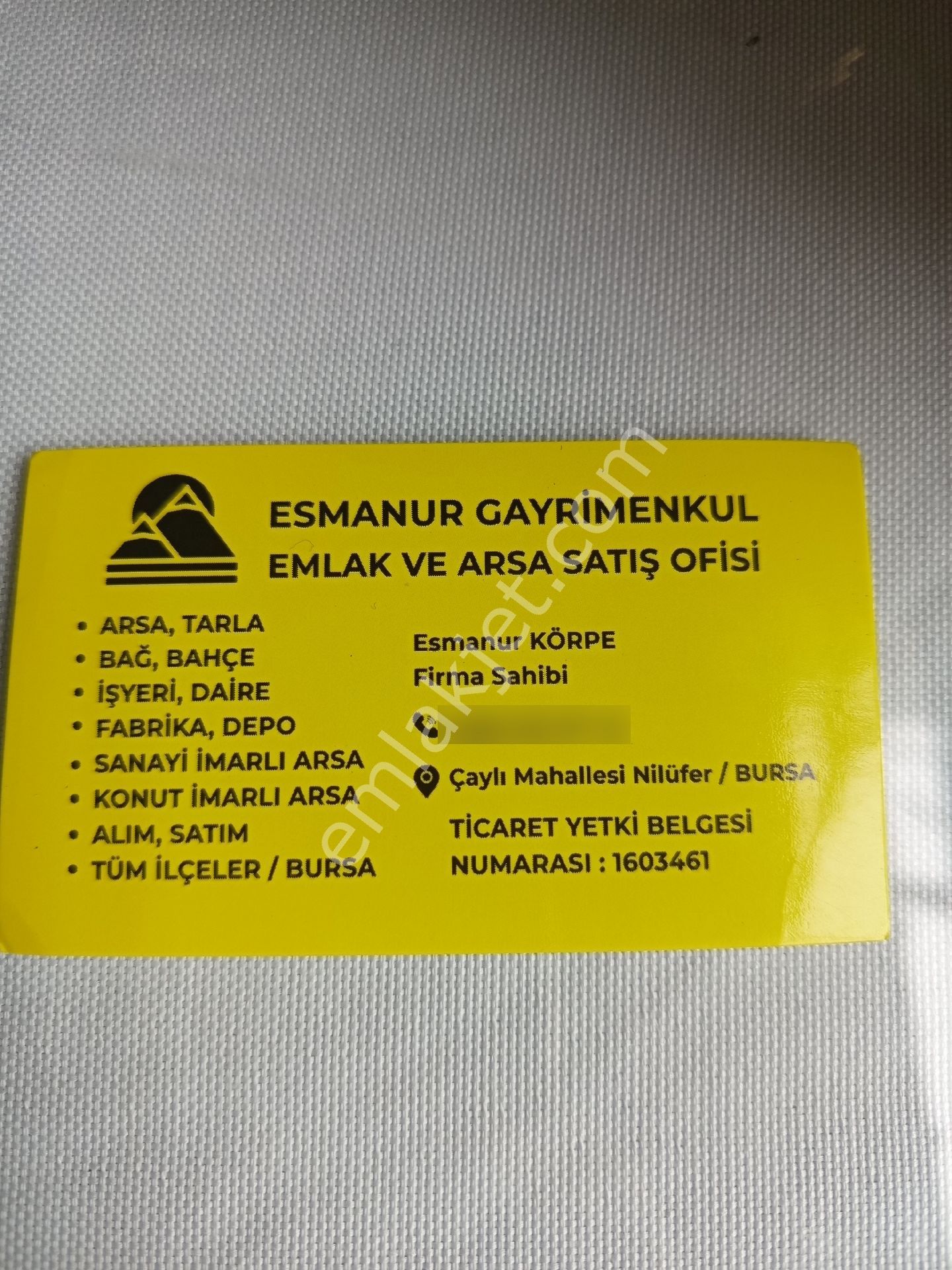 Badirga Mahallesi Satılık 2.250 Mt2 Tarla