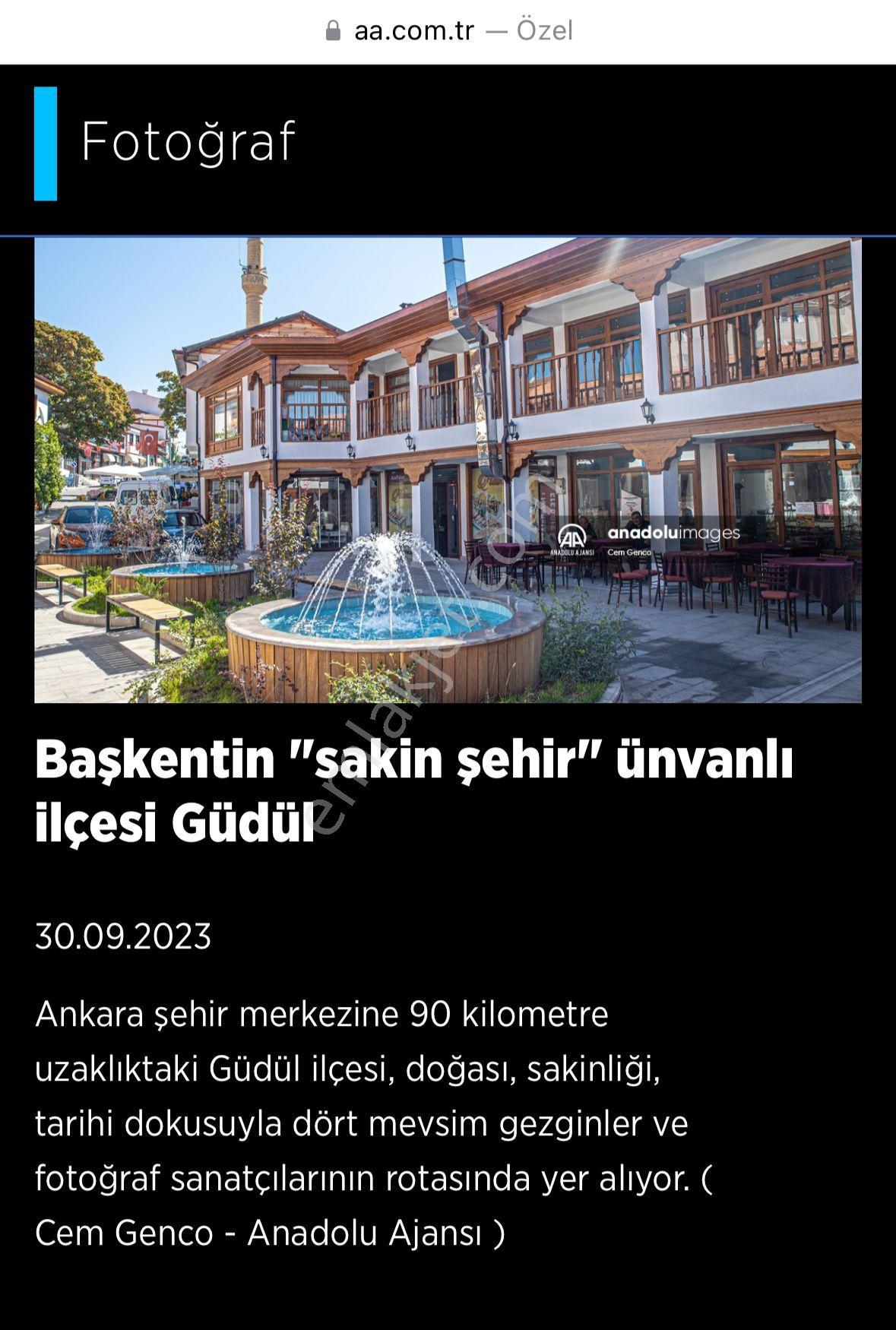 Tek Tapu !!! Cittaslow Kenti Güdül Güneyce'de Satılık 4782 M2 İmarlı Satılık Arsa - Görsel 5