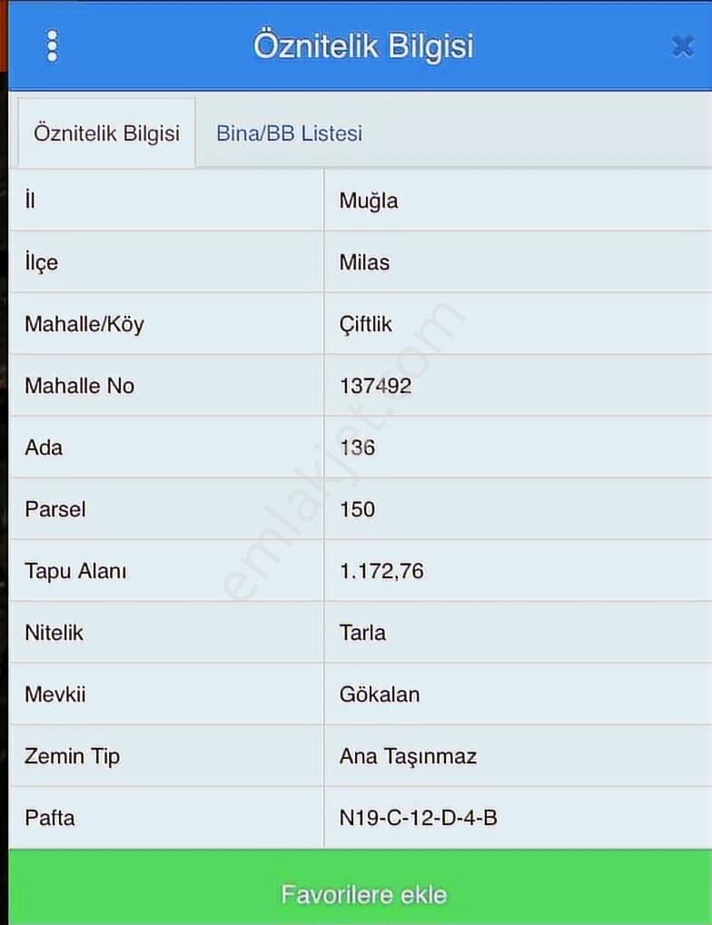 Muğla Milas Çiftlikte Yatırımlık Arsa!