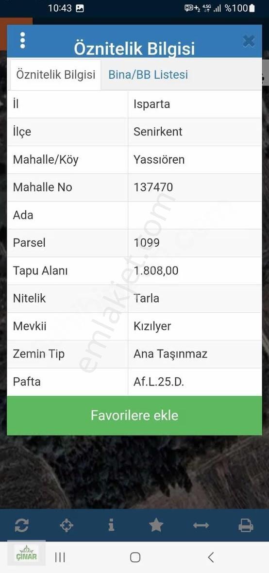 Isparta Senirkent Yassıören'de Yatırımlık Satılık Arsa - Görsel 2