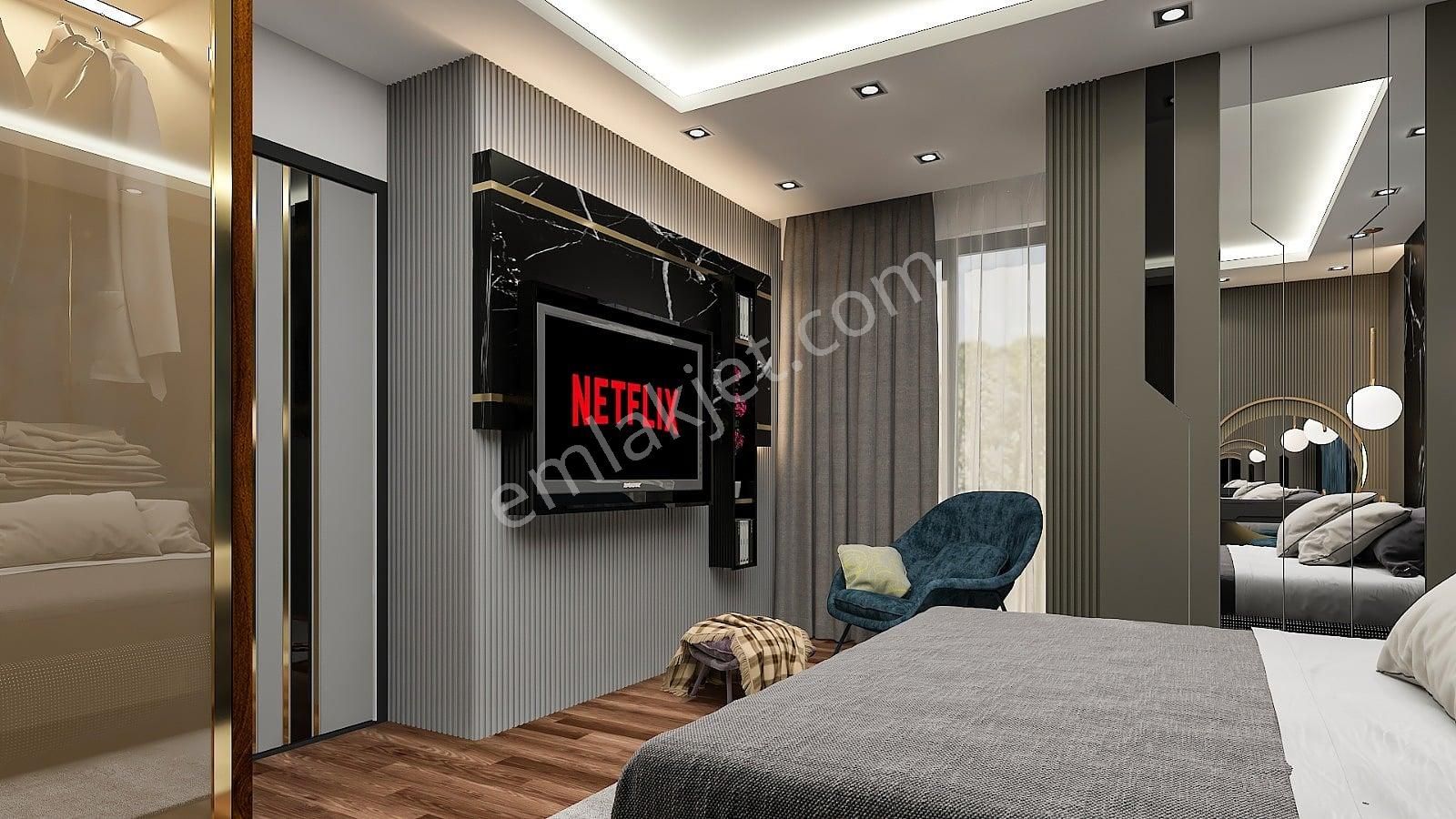 Alanya Bektaş'ta Deniz Ve Şehir Manzaralı Satılık Müstakil Villa - Görsel 17