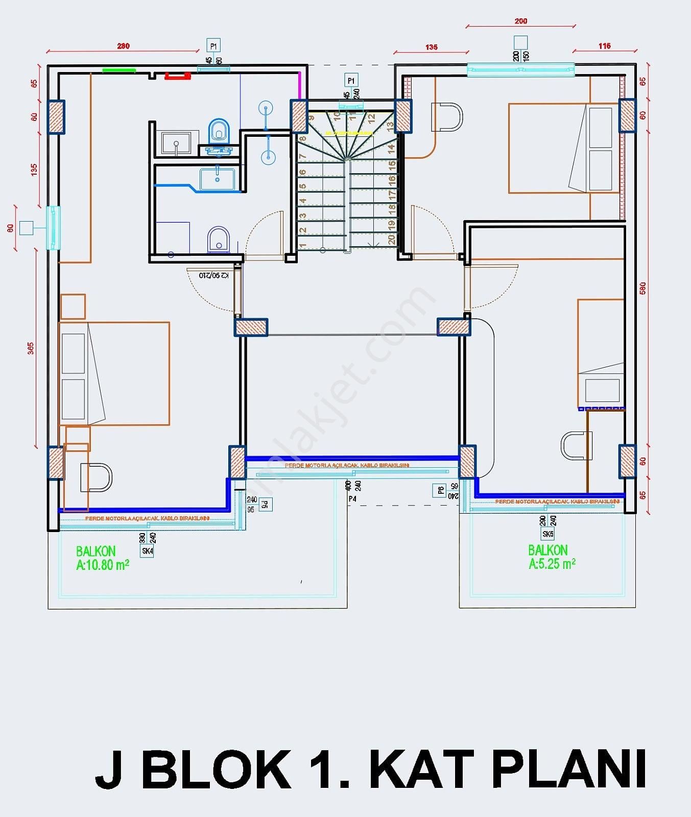 Alanya Bektaş'ta Deniz Ve Şehir Manzaralı Satılık Müstakil Villa - Görsel 25