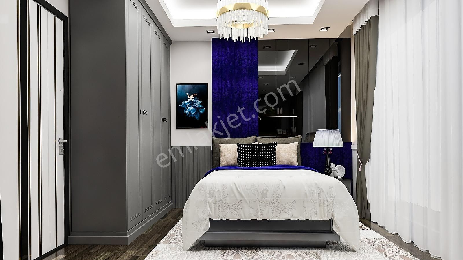 Alanya Bektaş'ta Deniz Ve Şehir Manzaralı Satılık Müstakil Villa - Görsel 22