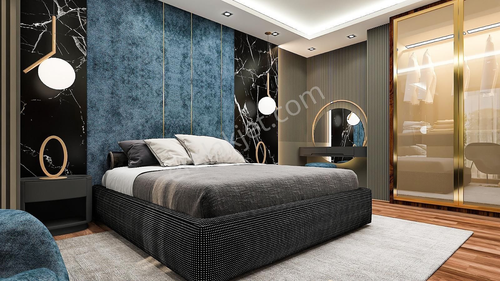 Alanya Bektaş'ta Deniz Ve Şehir Manzaralı Satılık Müstakil Villa - Görsel 15