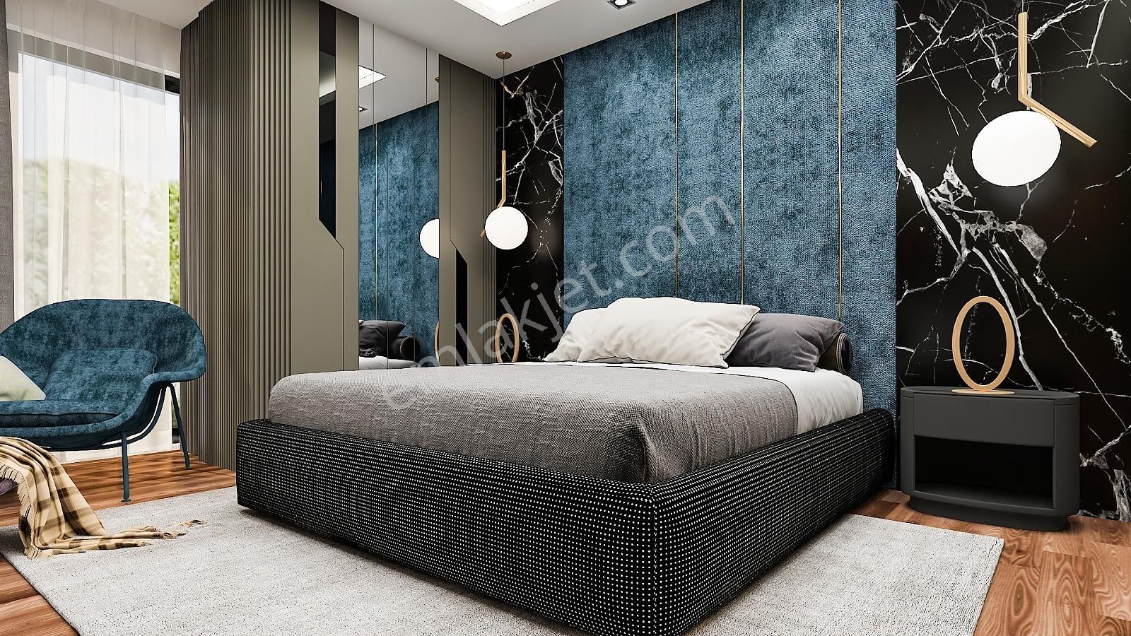 Alanya Bektaş'ta Deniz Ve Şehir Manzaralı Satılık Müstakil Villa - Görsel 16