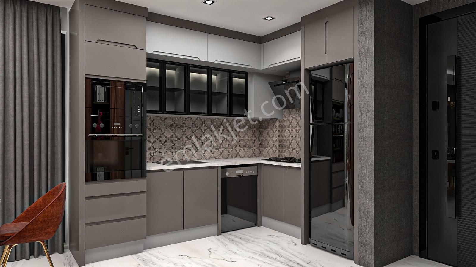 Alanya Bektaş'ta Deniz Ve Şehir Manzaralı Satılık Müstakil Villa - Görsel 14