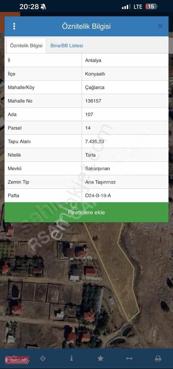 Konyaaltı Çağlarca 7435 Müstakil Tapu Yerleşim Alanı İçinde - Görsel 2