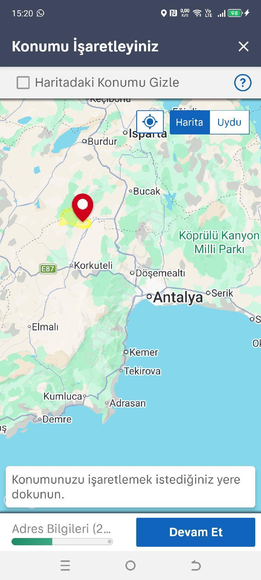My Ekipdenantalya Korkuteli Çomaklıda Yatırımlık Arazi - Görsel 3