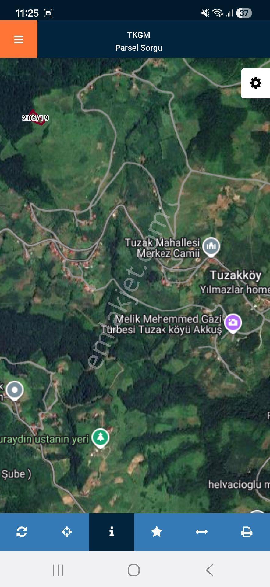 Ordu Akkuş Tuzak Mah 2148 M2 Köy Yanında Ekilir Tarla 310 Bin Tl