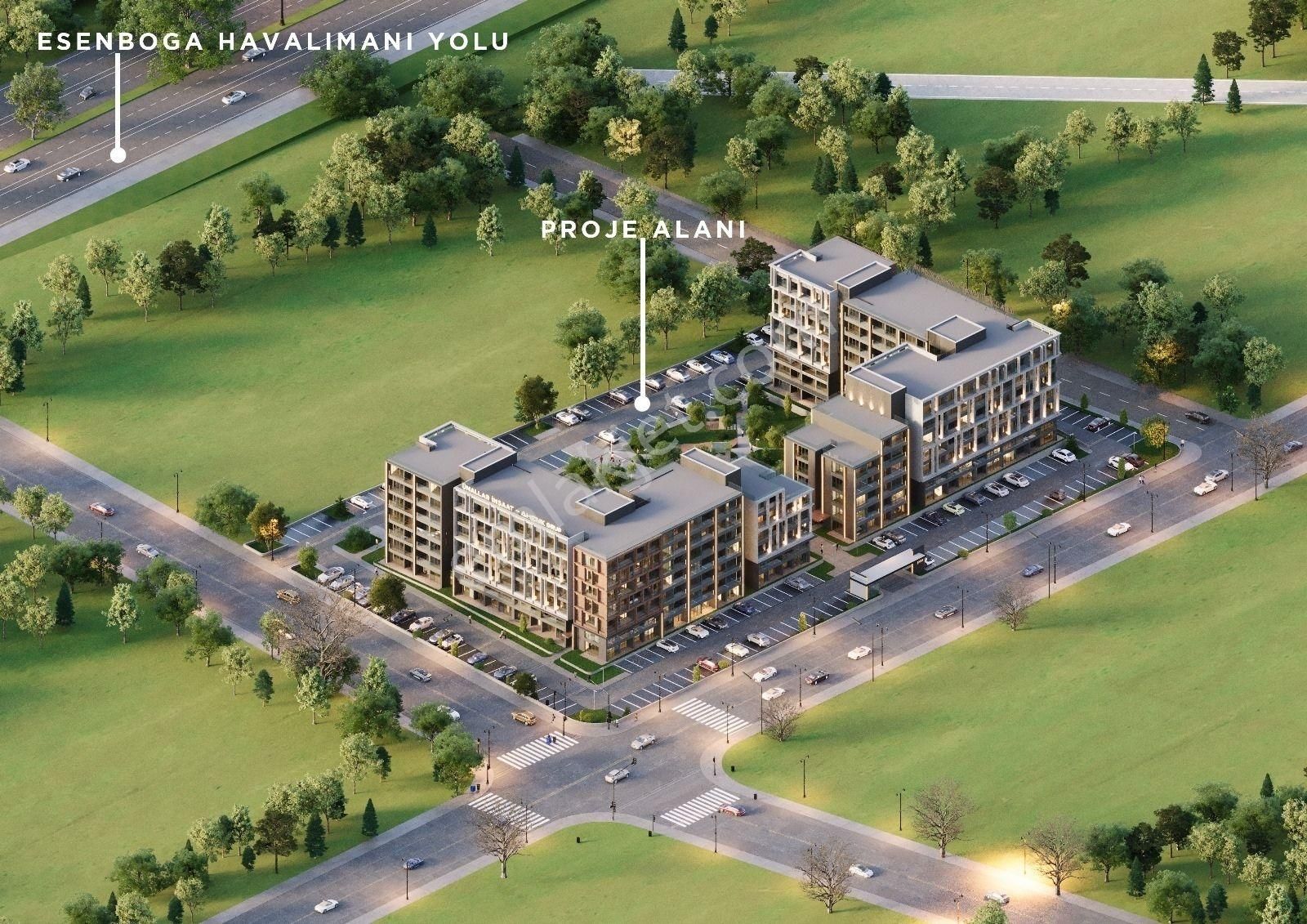 Esenboğa Havalimanına 750m En Prestijli Proje Satılık 1+1 Daire