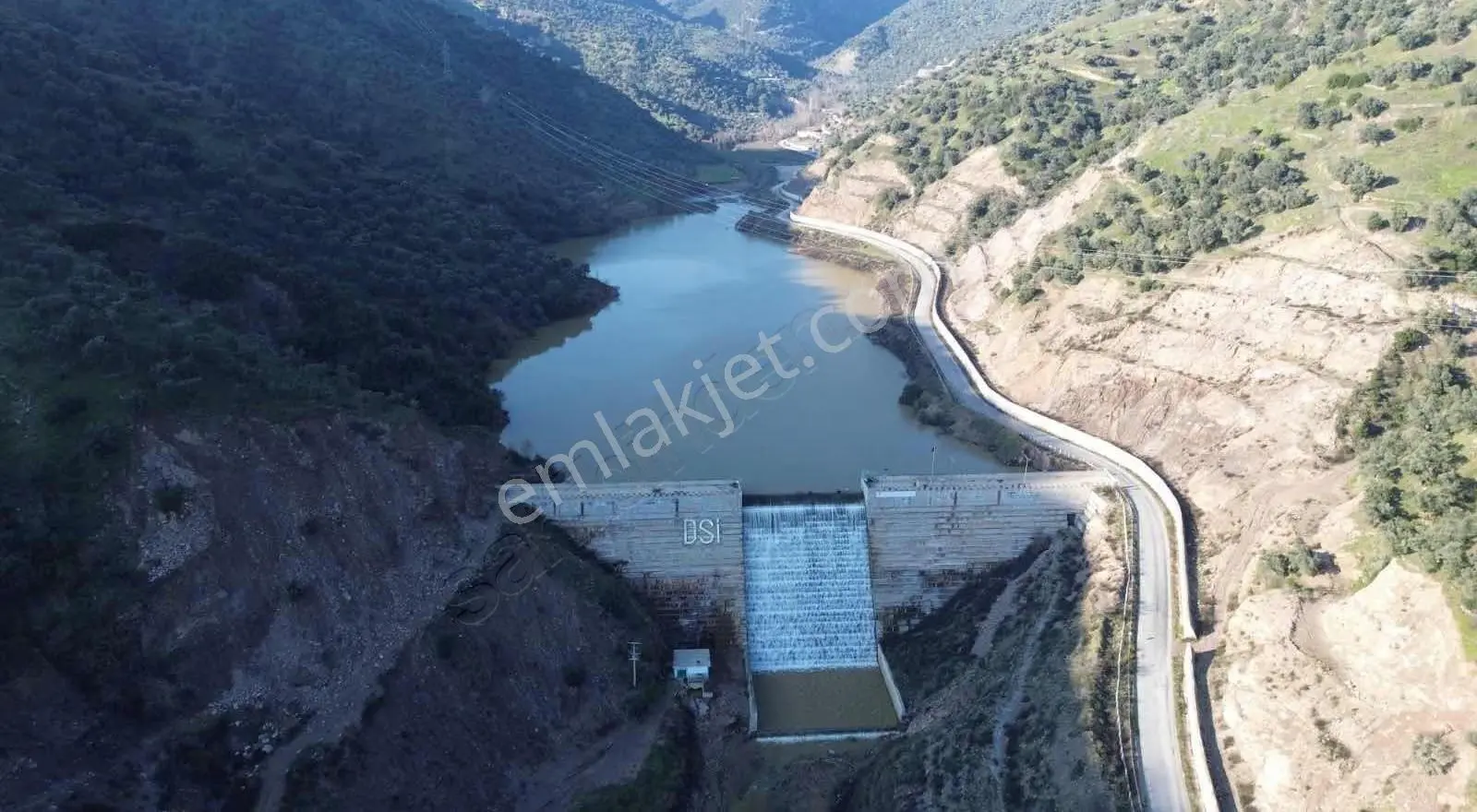 İsabeyli'de Baraj Manzaralı Satılık 1.600m2 Zeytinlik