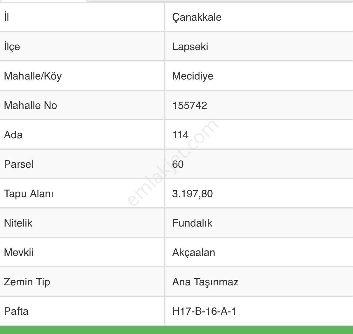 Lapseki Mecidiye Satılık Arsa