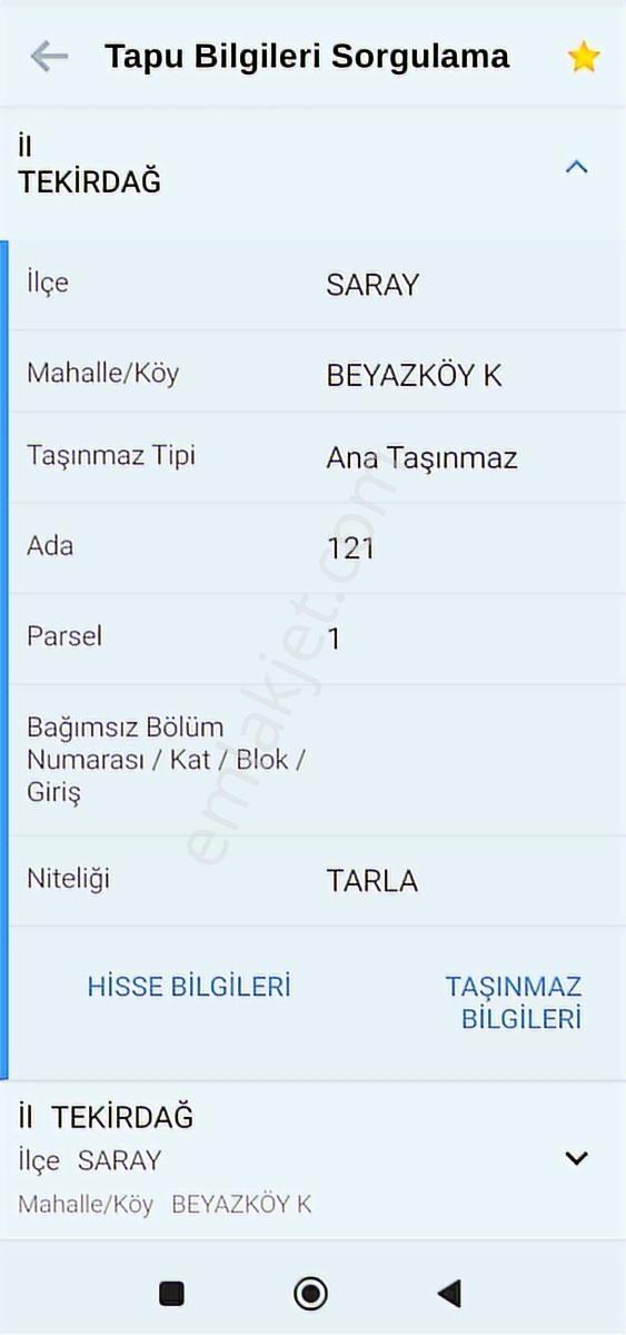 Saray Beyazköy Satılık Arsa Hacılar Çiftliği Mevkiinde 623m2 - Görsel 2