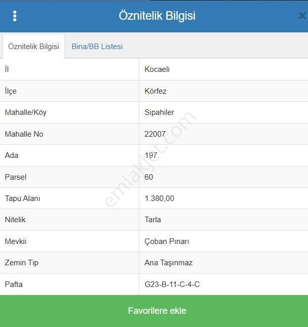 Emek Emlak'tan Körfez Sipahiler Köyünde Satılık 1380 M2 Arsa - Görsel 4