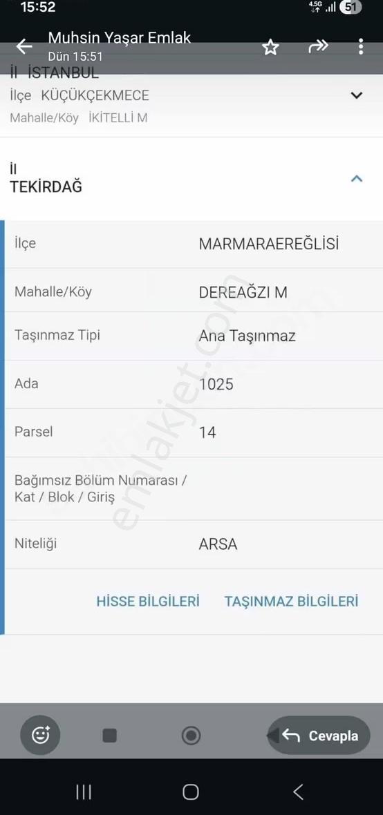 300m2 Villa İmarlı Arsa Marmara Erelisi De - Görsel 8