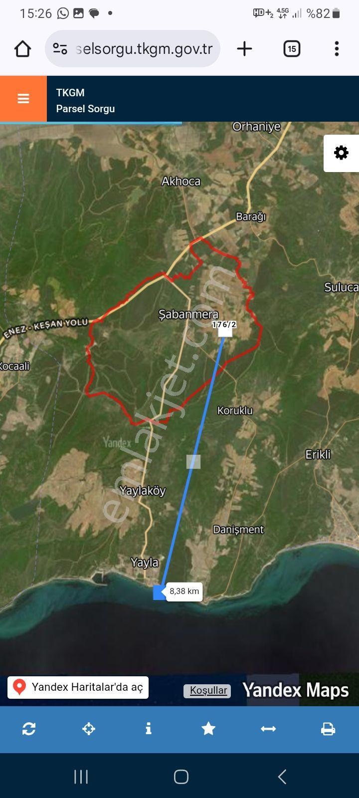 Şabanmera Köyünde Kadastro Yolu Olan,tek Parsel 16.482 M²tarla - Görsel 4