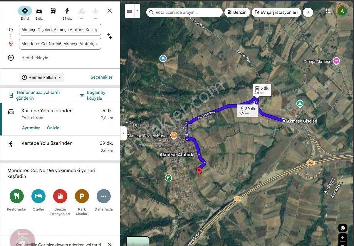 Akmeşede 1096m2 İmarlı Arsa (yol Su Elektrik Doğalgaz Mevcut ) - Görsel 11