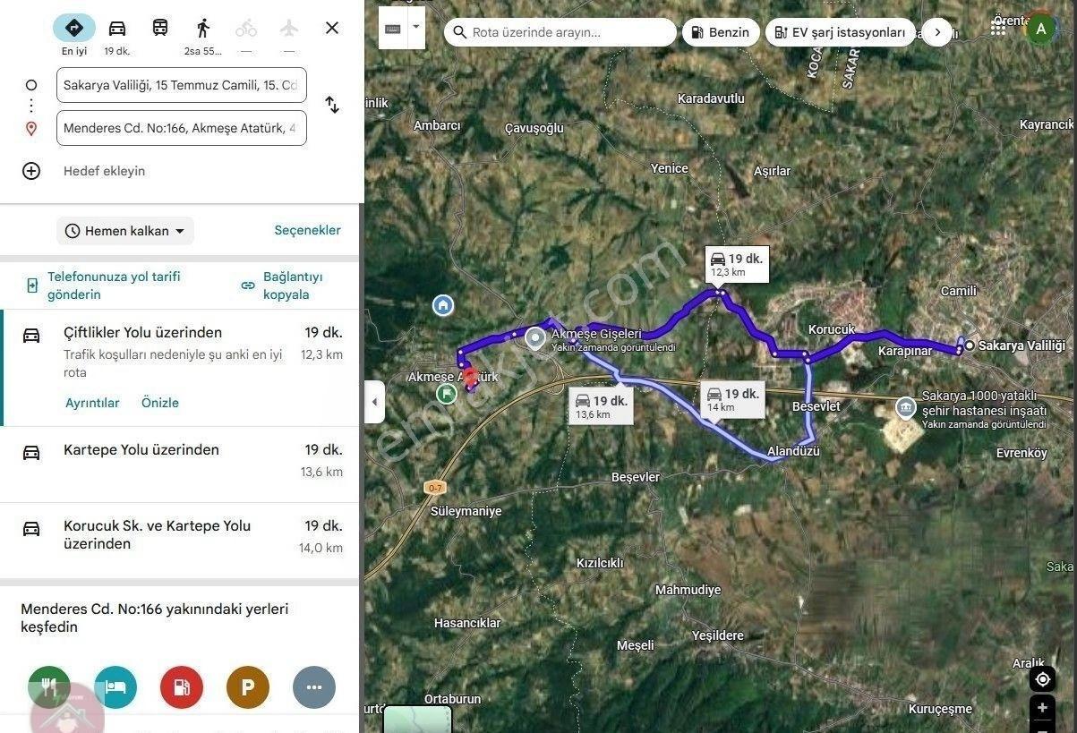 Akmeşede 1096m2 İmarlı Arsa (yol Su Elektrik Doğalgaz Mevcut ) - Görsel 6