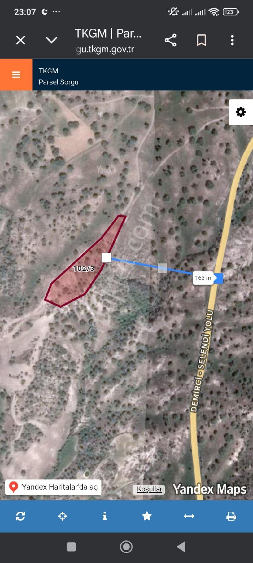 Manisa Demirci Tek Tapu Yol Cepheli Ana Yola 160 Mtr Yakin - Görsel 3
