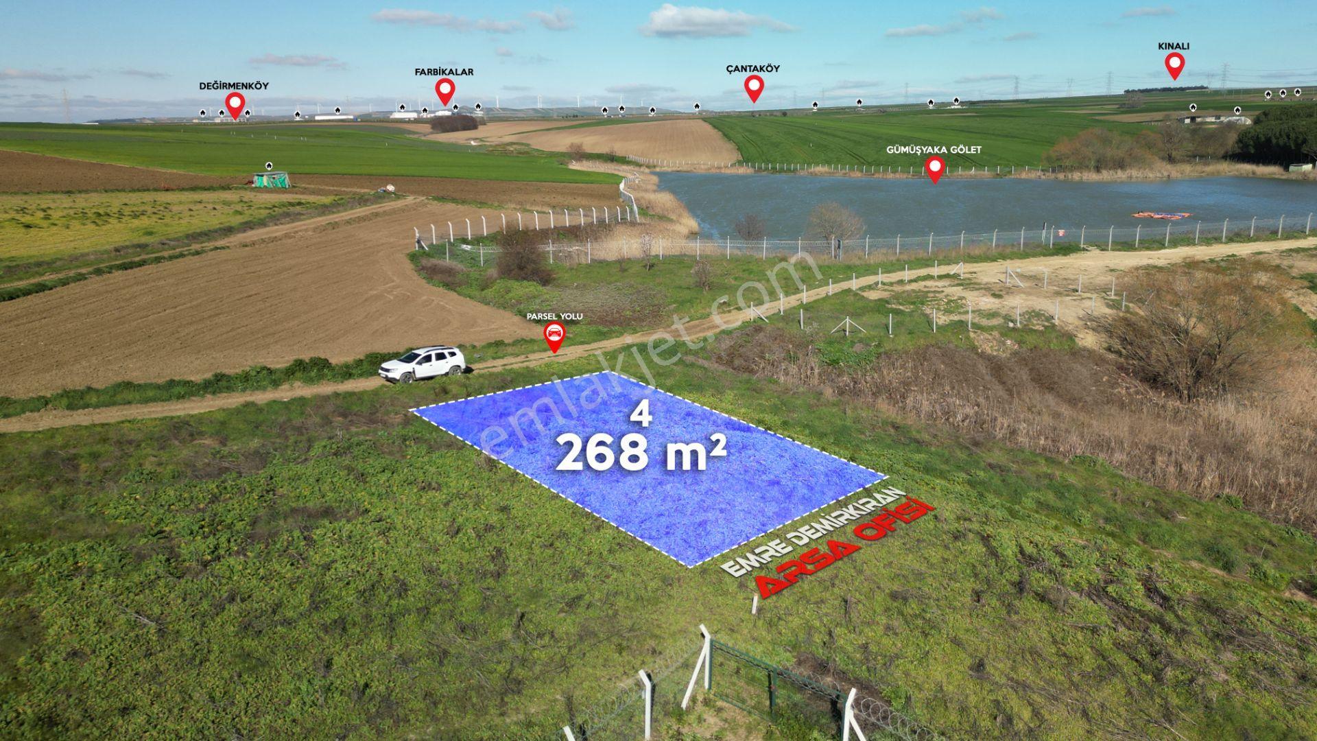 Silivri Gümüşyaka Göletin Yanı Başında 268 M² Satılık Tarla