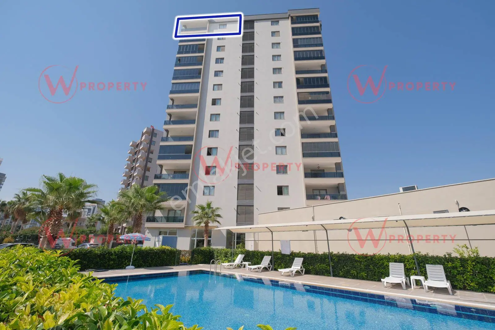 W Property Fuatmorel'de Deniz Manzaralı Havuzlu 4+1