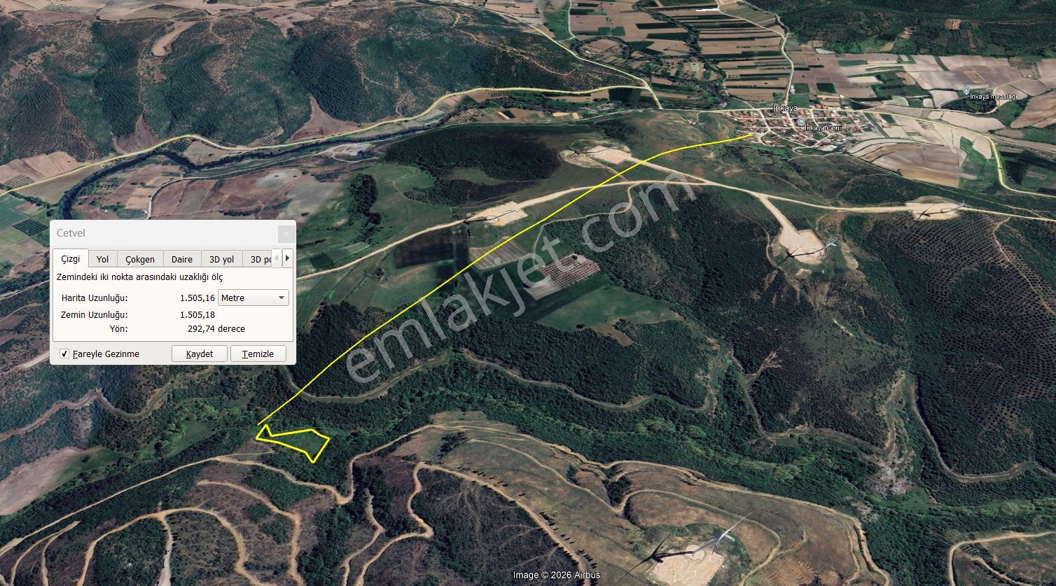 Bursa Karacabey İnkaya Köyü'nde 4616 M2 Satılık Tarla - Görsel 2