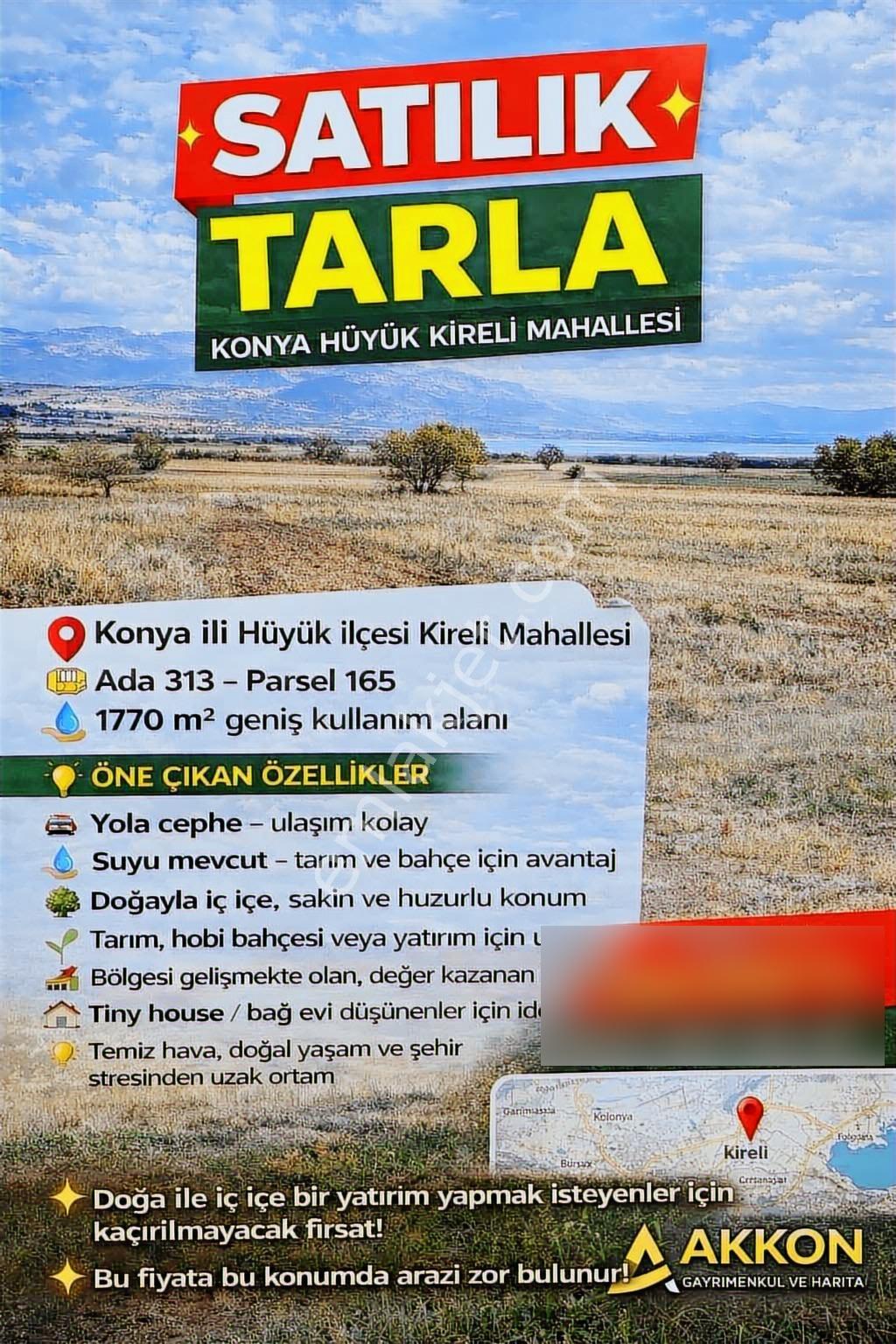 Beyşehir Gölü Dibinde Sulak Köşe Parsel