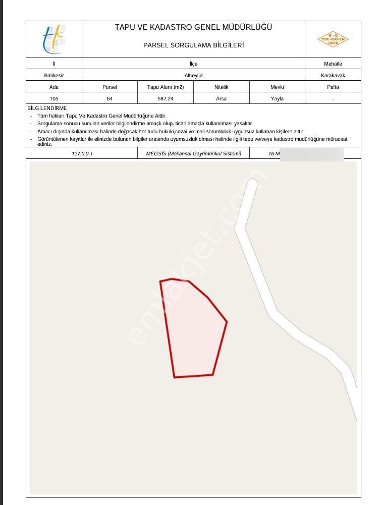 Acilsatılık Balıkesir Altıeylül Karakavak'ta Satılık Villa İmarlı Müstakil Arsa - Görsel 13