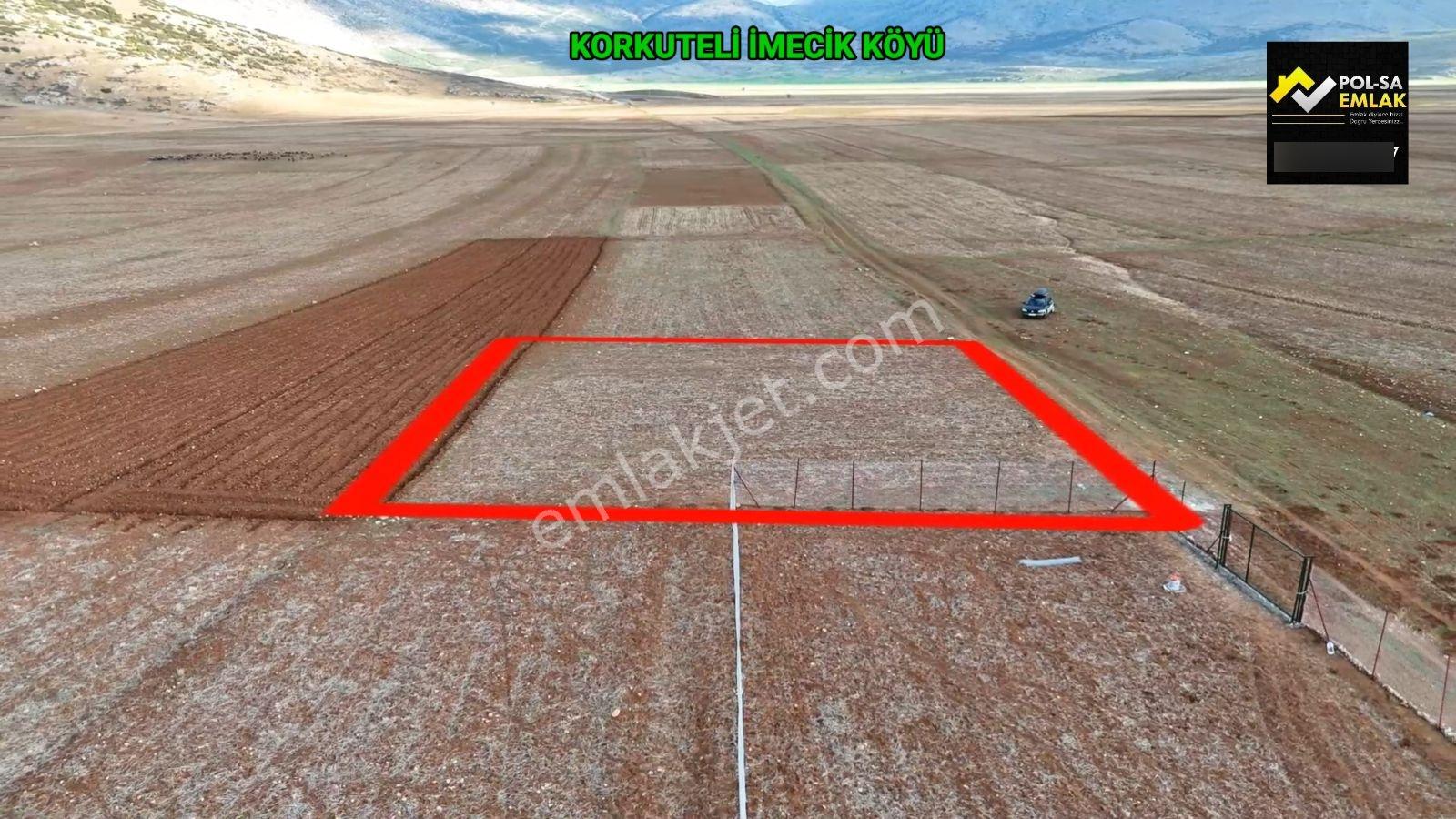 Korkuteli İmecik Köyü Satılık 1.050m2 Tarla Resmi Yol Var - Görsel 6