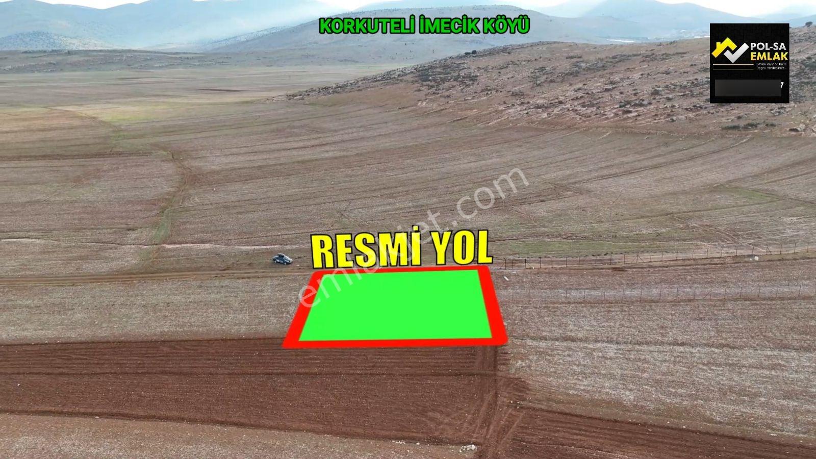 Korkuteli İmecik Köyü Satılık 1.050m2 Tarla Resmi Yol Var - Görsel 15