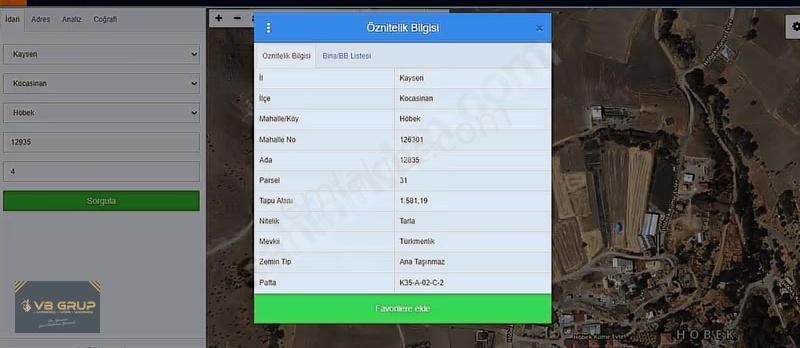 Vb Gruptan Höbek'te Yola Sıfır Yatırımlık Tarla