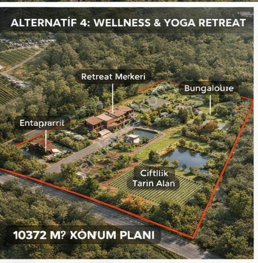 Beykoz Cumhuriyet Köyü'nde 10.372 M2 Yola 100 M Cepheli Tarla - Görsel 11