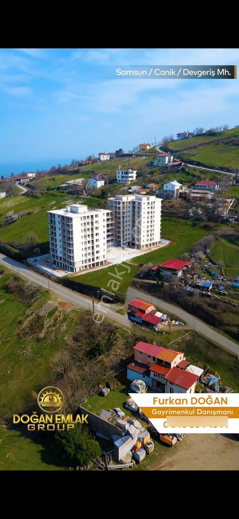 Doğan Emlak Group’tan Canik Devregiş Full Deniz Manzaralı Arsa